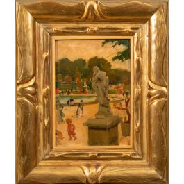 1218FERNANDO DE AMÁRICA (18661956) Escena en un parque