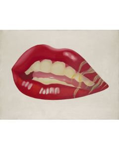 "TOM WESSELMANN (Cincinnati 1931-New York 2004) “Study for Marilyn's Mouth (Mouth # 14)”. 1967"