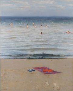 "EDUARDO NARANJO (Monesterio, Badajoz, 1944) ""Un día de playa en el Mar Menor"" 1999"