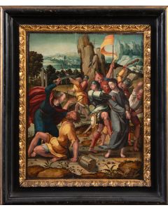 1071-PIETER COECKE VAN AELST (Aelst, 1502-Bruselas, 1550) Prendimiento de Cristo ca. 1525 Óleo sobre tabla