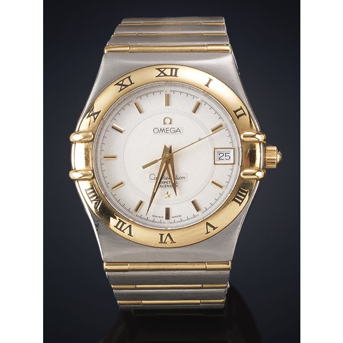 853OMEGA CONSTELLATION PERPETUAL CALENDAR Nº 58963729. CAJA Y