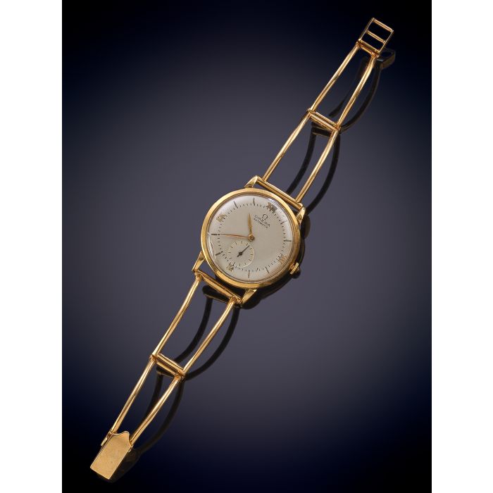 RELOJ DE PULSERA AÑOS 70. CAJA Y BRAZALETE EN ORO AMARILLO DE 18K. MOVIMIENTO AUTOMÁTICO. ESFERA Fernando Durán