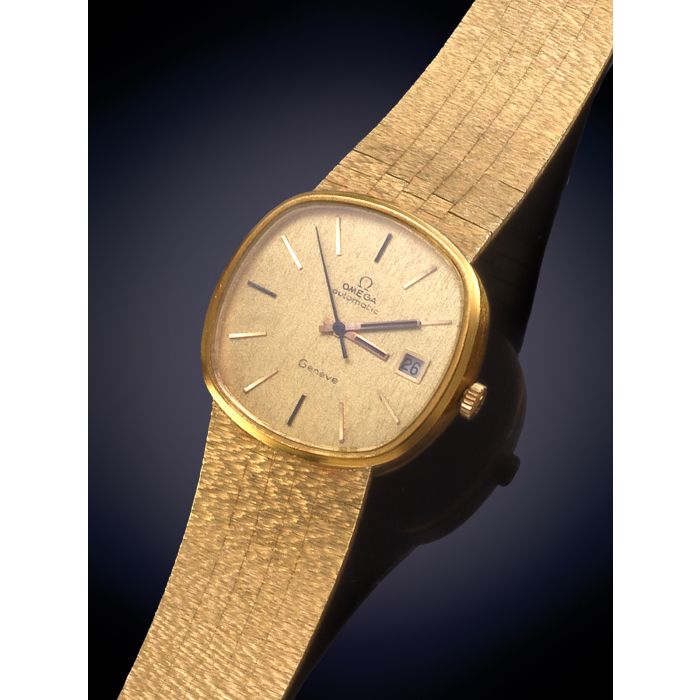 808-OMEGA GENÉVE AUTOMÁTICO RELOJ DE PULSERA VINTAGE DE CABALLERO