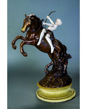 864-Diana cazadora a caballo C.1900.
