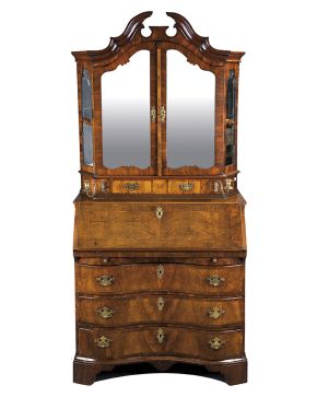 421-Cabinet almemán en madera de nogal s. XVII. 