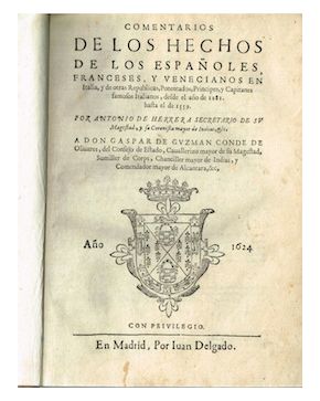 3052-HERRERA Y TORDESILLAS. Antonio de