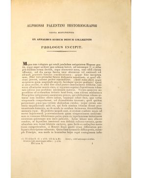 3013-Crónica Latina de D. Enrique IV. Alphonsi Palentini Historiographi Gesta Hispaniensia ex Annalibus suorum dierum Colligentis. Prologus Incipit. Pp. s.