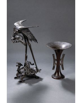 648-Vaso ritual en bronce. China. época Tao Kuang. C. 1840.