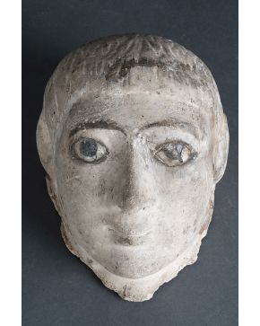 643-Máscara egipcia. Periodo romano (s. I A. de C.-I D. de C.)