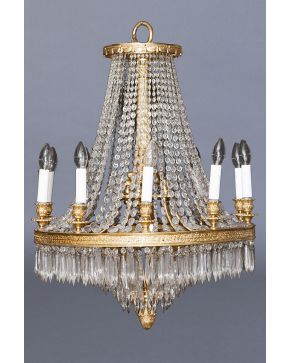 656-Lámpara estilo Imperio. Francia s. XIX. 