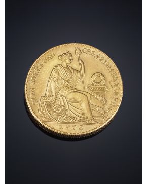 903-MONEDA DE ORO 100 SOLES DE ORO REPÚBLICA PERUANA. AÑO 1962.