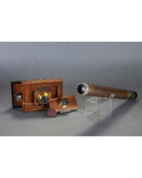 638-Catalejo inglés. 1924. Con marca: W. Ottway & Co. Ltd. Ealing 1924. Gun Sighting. patent V.P.3-9