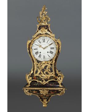 752-Importante reloj de cartel. Francia s. XVIII.