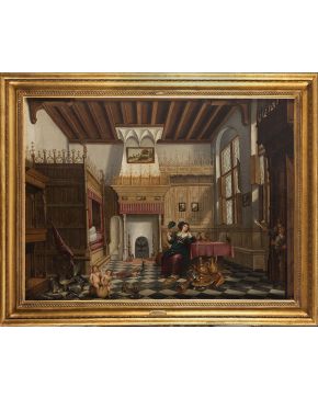 877-BARTHOLOMEUS VAN BASSEN (Amberes. 1590 - La Haya. 1652) 