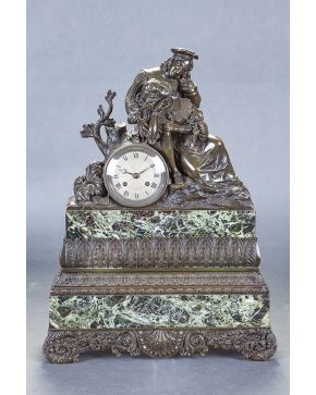 1197-Reloj de sobremesa francés. c. 1850.