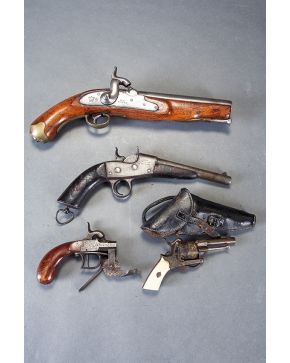 1418-Lote de cuatro armas de fuego. s. XIX.
