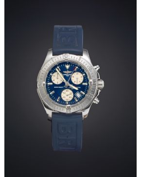 958-BREITLING 1884 REF A73380.  RELOJ DE PULSERA PARA CABALLERO CON CAJA EN ACERO Y BRAZALETE DE CAUCHO INTERCAMBIABLE POR EL BRAZALETE DE ACERO ORIGINA