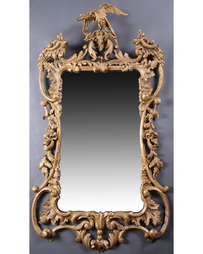 520-Exquisito espejo Chippendale. s. XVIII.
