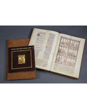 1384-Monumental edición de las Cantigas de Santa María. de Alfonso X el Sabio. con la reproducción facsímile del códice rico T.I.1 de la Biblioteca de El