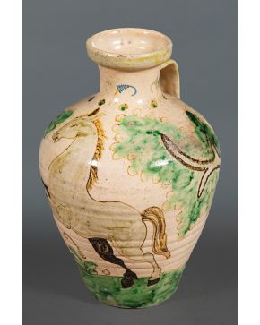 891-Jarro antiguo en cerámica española.