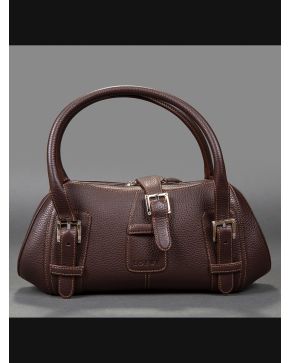 802-LOEWE Bolso en piel marrón