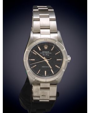 800-ROLEX EN ACERO AIR-KING PRECISION REF. 2140.  AÑO 2003.  Caja y brazalete oyster en acero con bisel torneado a motor. Movimiento automático. Esfer