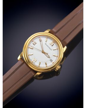852-BLANCPAIN LEMAN  RELOJ DE PULSERA CON CAJA GALLONADA EN ORO AMARILLO DE 18K Nº 1250 . MOVIMIENTO AUTOMÁTICO. Esfera 