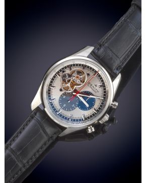 870-ZENITH EL PRIMERO CHRONOMASTER  REF 555 003. RELOJ DE PULSERA PARA CABALLERO. CAJA EN ACERO Nº 03 2040 4061. MOVIMIE