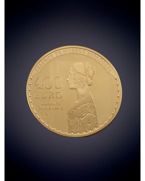 1073-MONEDA 400 EUROS V SERIE TESOROS DE MUSEOS