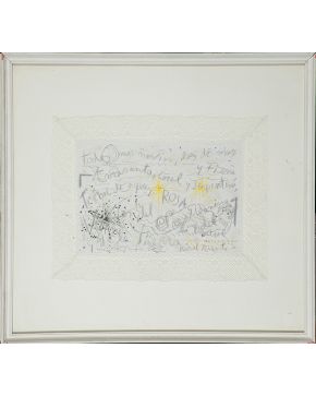 2001-SANTIAGO PALET/ RAFAEL ALBERTI Los sueños de Picasso (Mujer tumbada en la playa)  1972 Tinta negra y colores 