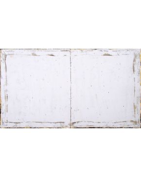 54-JOAN HERNÁNDEZ PIJUAN (Barcelona 1931- 2005) Trobant el blanc . 2002 Óleo sobre lienzo (díptico) Firmado 200