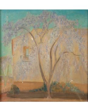 6-EMILIO VARELA (Alicante 1887-1951) Lilo  Óleo sobre lienzo Firmado Medidas: 47 x 45 cm. 