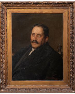 344-JOSÉ MORENO CARBONERO (1858-1942)  1913 "Retrato de Ventura Gabalda"