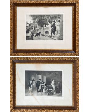 2019-DÉPOSÉ Demande en Mariage" (nº 6120) y "Mariage" (nº 6509) Grabado. Med