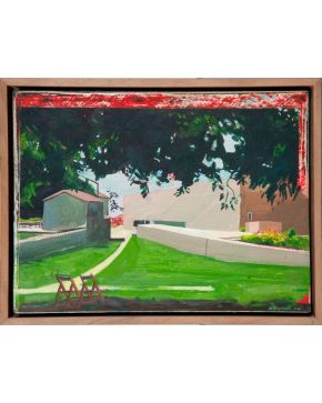 59-BRUNO GRISANTI (Buenos Aires, Argentina 1978) Sin título". 2002 Óleo sobre