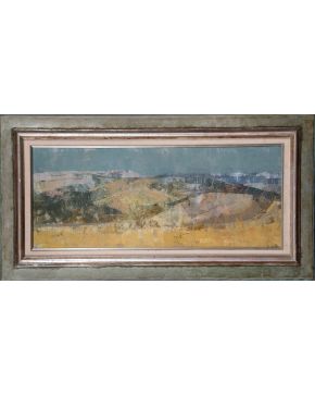 19-FRANCISCO MOLINA MONTERO (Torreperogil, Jaén 1962) Paisaje". 1982 Óleo sob