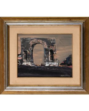 26-JOAQUÍN VAQUERO TURCIOS (Madrid 1933-Santander 2010)  Arco del Triunfo" Ac