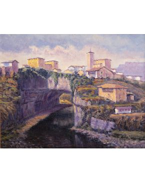 2046-ROMÁN IZAZKARAI (1917-) 2000 "Puente del rey de Burgos
