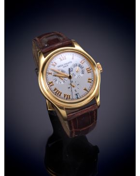 895-PATEK PHILIPPE" REF 5035J. RELOJ DE PULSERA ANNUAL CALENDER. CAJA EN ORO AMARILLO DE 18K. MOVIMIENTO AUTOMÁTICO Nº 3