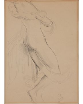 13-RAMÓN GAYA (Murcia 1910-Valencia 2005) Desnudo". 1948 Lápiz sobre papel Firmado y fechado 1948 Medidas: 33,5 x 23,5 cm. "