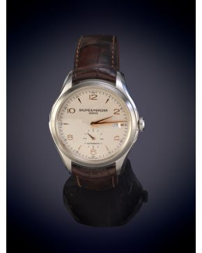 734-BAUME&MERCIER"" RELOJ DE PULSERA. CAJA EN ACERO. MOVIMIENTO AUTOMÁTICO. Esfera con numeración arábiga y a trazos aplicados. Ven