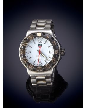 879-TAG HEUER" FÓRMULA 1. RELOJ DE PULSERA. CAJA Y BRAZALETE EN ACERO. MOVIMIENTO SUIZO DE CUARZO.