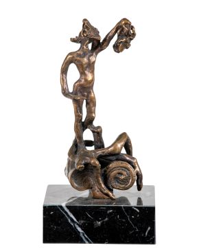 1402-SALVADOR DALÍ (Figueras 1904-1989) Perseo decapitando a la Medusa. Homenaje a Benvenuto Cell