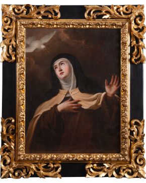 744-JUAN CARREÑO DE MIRANDA (Avilés, 1614-Madrid, 1685) "Santa Teresa de Jesús" ca. 1653 Ól