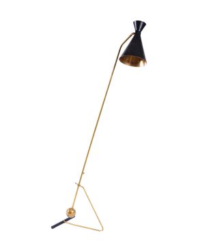 1449-STILNOVO (Italia c. 1950) Modelo Diábolo" Lámpara de pie estilo Gino Sarfatti editada par