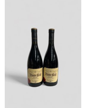 2011-Lote de dos cajas de vino Monte Real Reserva 2000: 12 botellas cada una.