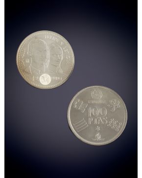 976-LOTE DE MONEDAS CONMEMORATIVAS EN PLATA