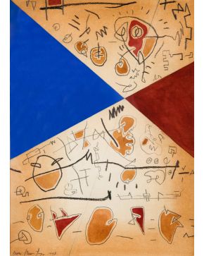 2043-MON MONTOYA (Mérida 1947) Sin título. 1997 Gouache y lápiz sobre papel Firmado y fechado 1997  Medidas: 35,3 x 2