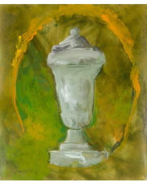 2040-PABLO AIZOALA (Durango 1954) Sin título. 1993 Gouache sobre cartulina Firmado y fechado 1993 Medidas: 45 x 37 cm