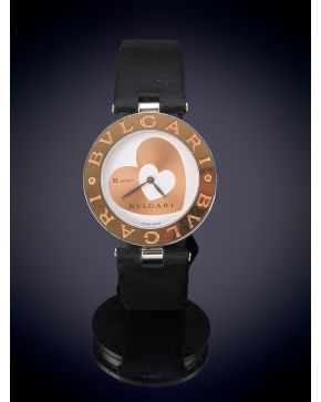 919-BULGARI B ZERO 1 ACERO. Correa de piel original y cierre doble desplegable. Edición limitada.